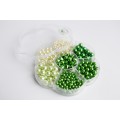 Kreativní sada perel 4,6,8mm zelená | perlex-jablonec.cz