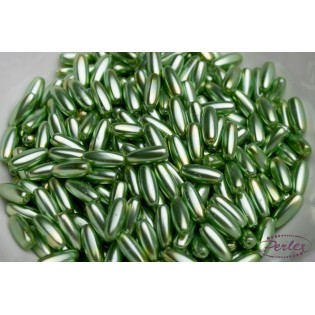 Perla tvarovaná lesklá zelená