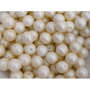 Perla kulatá duhová krémová (100 ks) | perlex-jablonec.cz