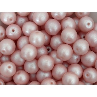 Perla kulatá duhová růžová (100 ks) | perlex-jablonec.cz