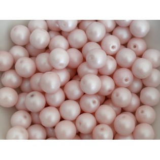 Perla kulatá duhová pleťová růžová (100 ks) | perlex-jablonec.cz