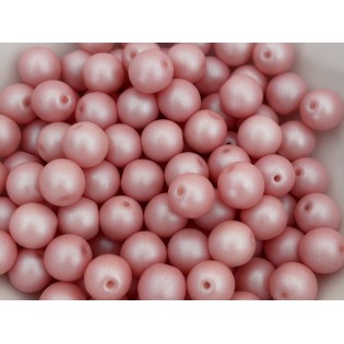 Perla kulatá duhová růžová (100 ks) | perlex-jablonec.cz