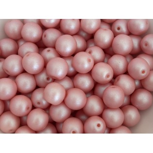 Perla kulatá duhová růžová (100 ks) | perlex-jablonec.cz