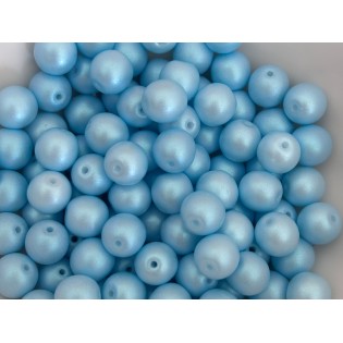 Perla kulatá duhová světle modrá (100 ks) | perlex-jablonec.cz